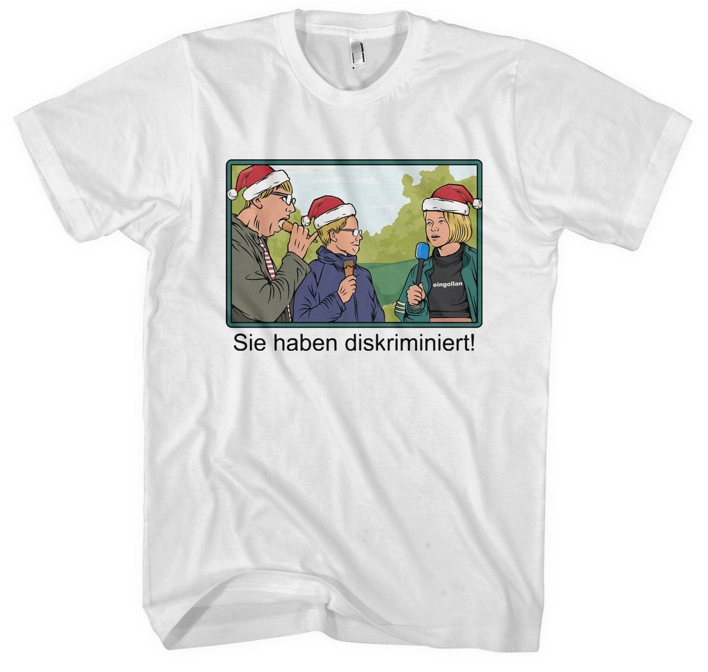 „Sie haben diskriminiert“ – Weihnachts T-Shirt