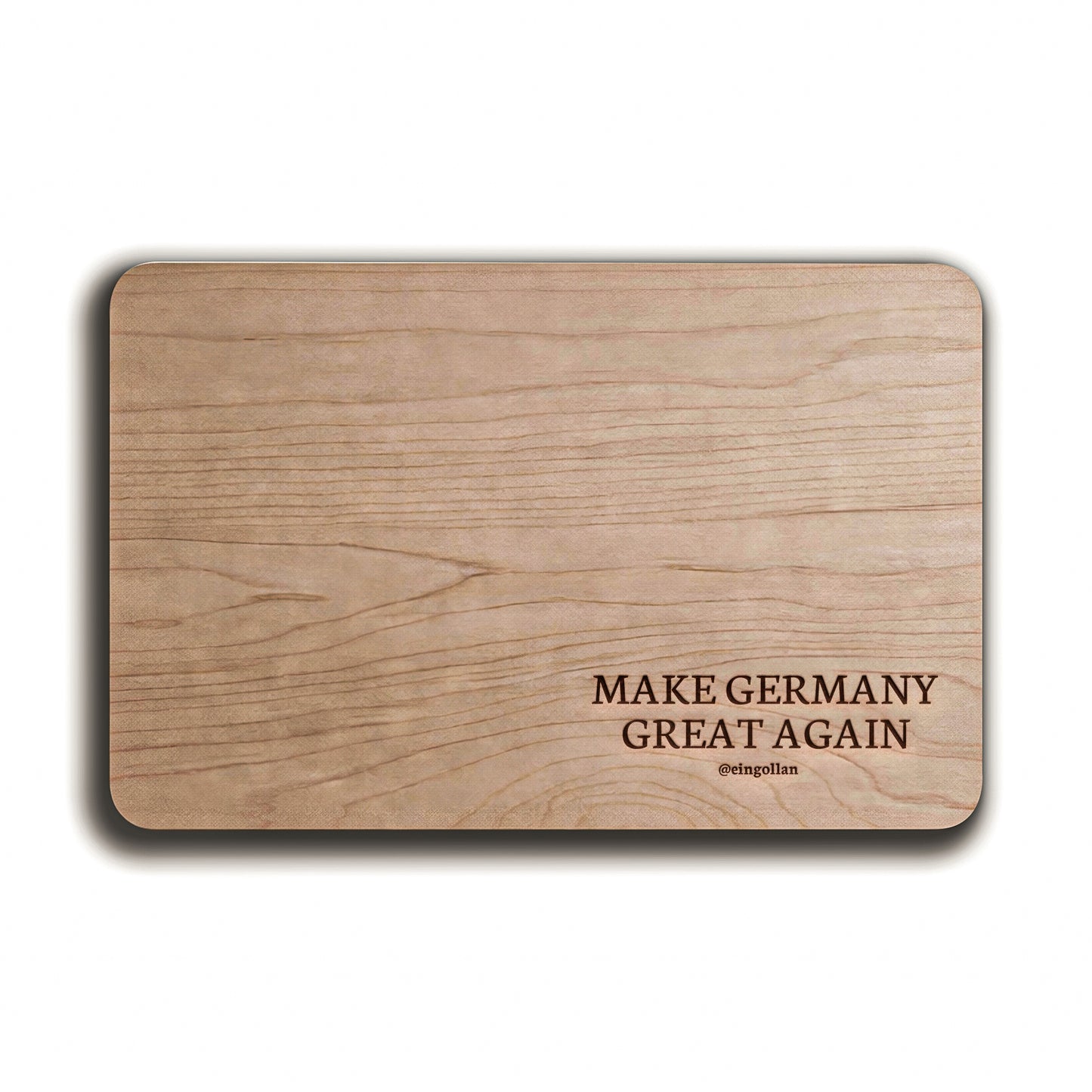 MGGA Eingollan Schneidebrett | Frühstücksbrettchen mit Gravur Küchenbrett Make Germany Great Again