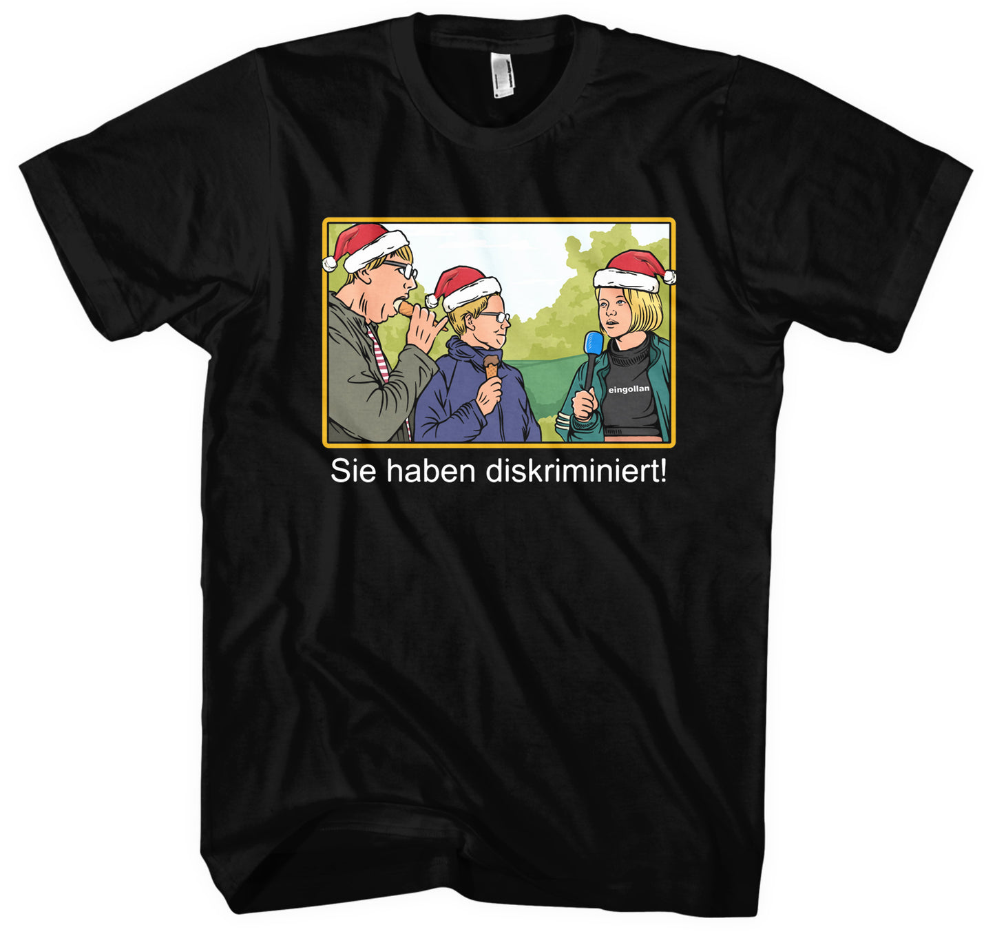 „Sie haben diskriminiert“ – Weihnachts T-Shirt