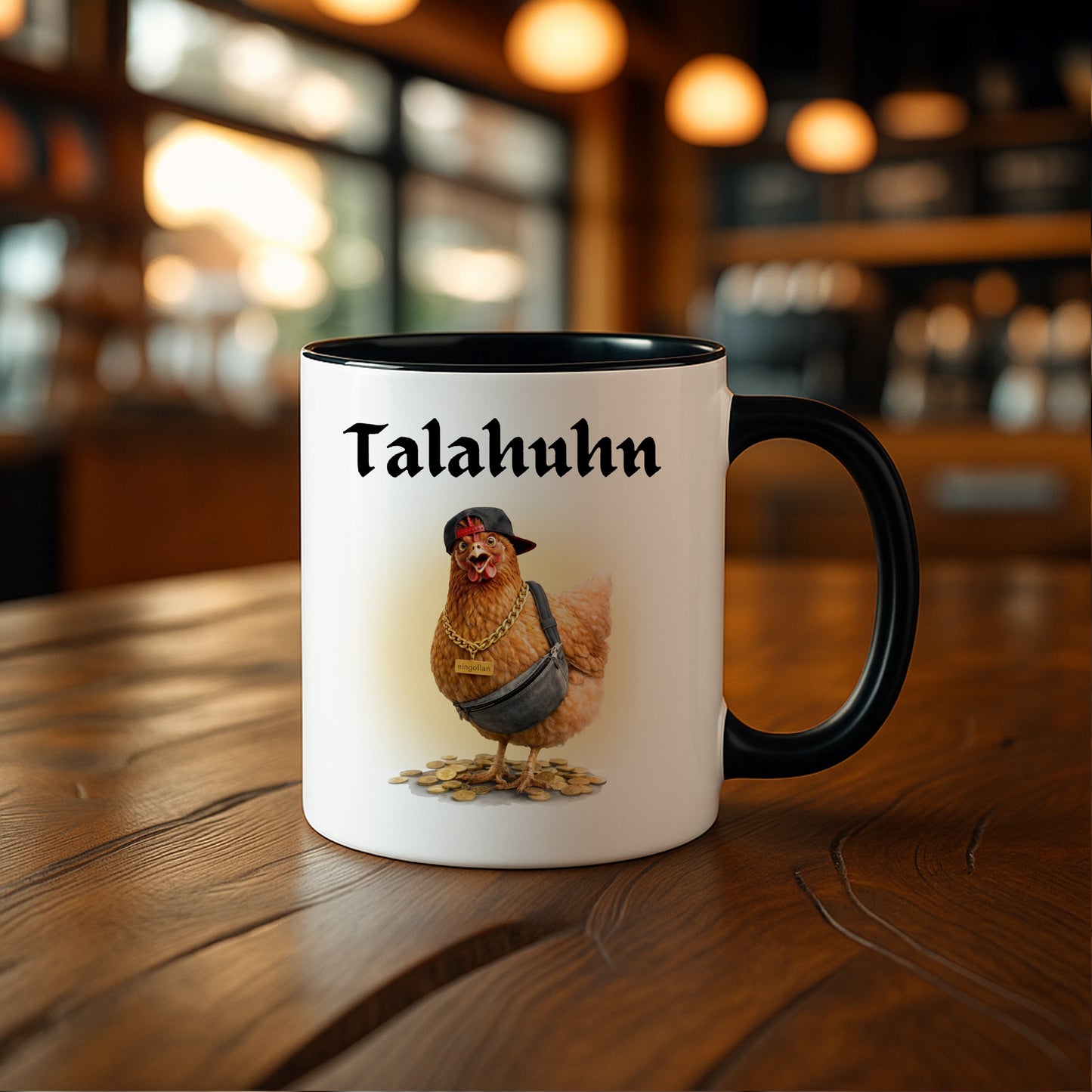 Eingollan „Talahuhn Humor“ Keramik Tasse