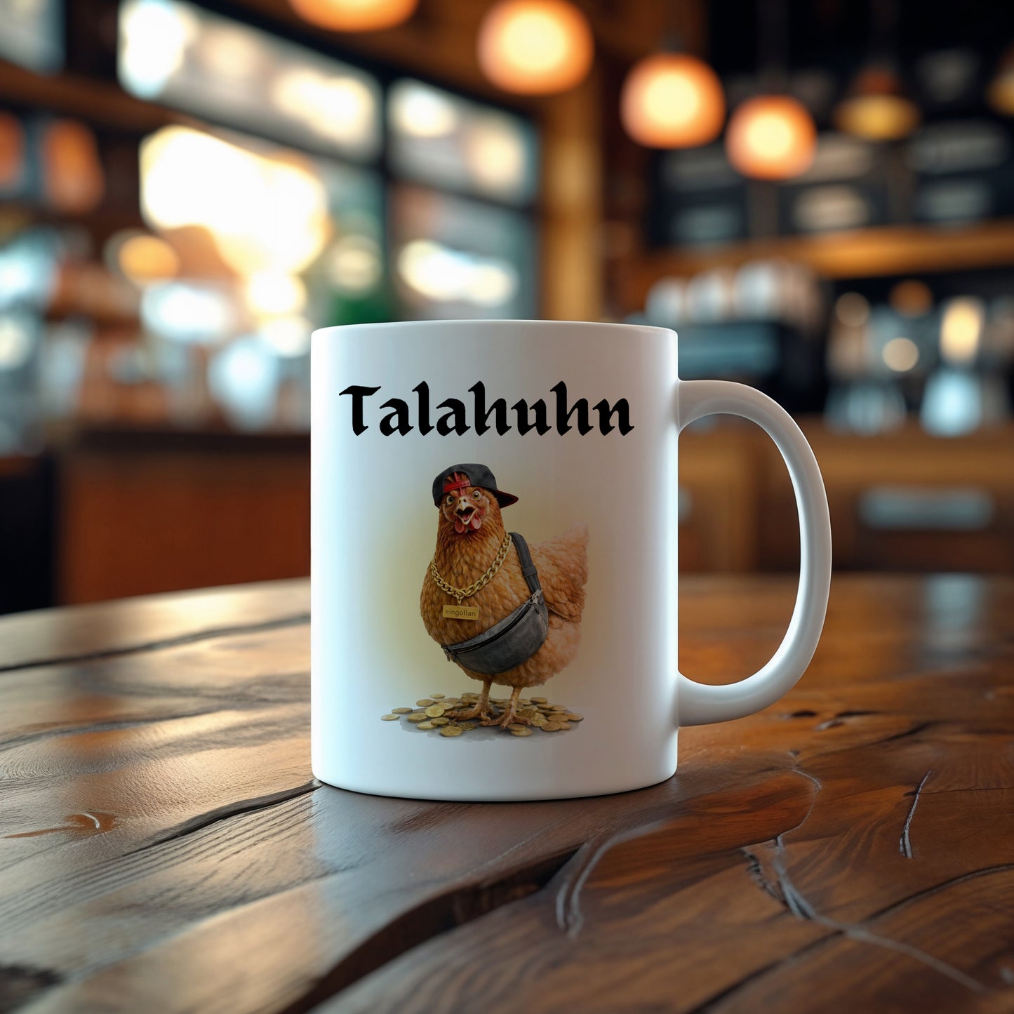 Eingollan „Talahuhn Humor“ Keramik Tasse